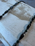 Hematite & Aventurine Beaded Vintage Necklace