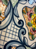 Large Decorative Floral Plate