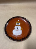 Small Clayworks Snowman Decorative Plate