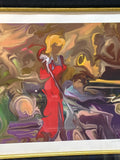 Jazz Singer Seriolithograph Artist Proof Print by Steve Bloom; Signed & Numbered (230/250)