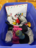 Bin of Mickey and Minnie Mouse Items