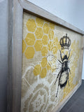 Queen Bee Farmhouse Style Lightweight Wall Hanging