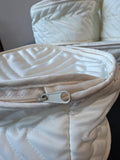 5-Piece Lenox White Herringbone Quilted China Storage Containers