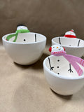 3 Piece Snowman Bowls