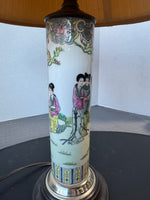 Chinese Famille Rose Porcelain Vase Lamp (WORKS)