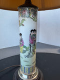 Chinese Famille Rose Porcelain Vase Lamp (WORKS)