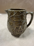 Earth Tone Lotus McCoy Pottery Pitcher