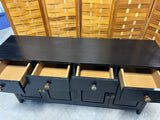Wyser Furniture Black Particle Board Buffet with Pumpkin Knobs ***HEAVY ITEM***