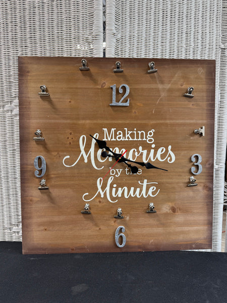 Making Memories by the Minute Wooden Photo Clock