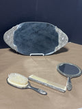 Silver Tone Vanity Set