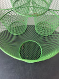 4-Piece Green Metal Wire Wastebaskets or Planter Baskets