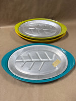 Set Of 4 Colored Steak Serving Trays