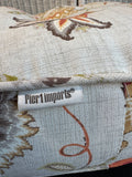 Pier 1 Imports Orange Floral Floor Cushion
