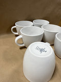 Set Of 6 White Project 62 Coffee Mugs