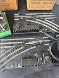 Lionel Trains #145 Automatic Gateman with #1122 Non-Derailing Remote Control 027 Switches in Boxes
