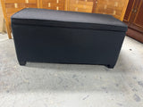 Target Corp. Black Upholstered Storage Ottoman