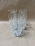 5 Piece Fan Style Crystal Glasses // 2 Sets Available // PRICED INDIVIDUALLY