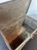 Blue Vintage Metal Picnic Basket