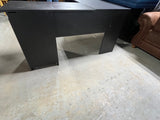 Black Particle Board L-Shaped Desk