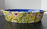 Temptations Daisy Figural Floral Large Oval Baker