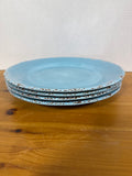 Blue Tommy Bahama Melamine Dinner Plates - Set Of 4