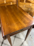 Henkel Harris Solid Cherry Pair of Pembroke End Tables with Single Drawer