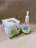 Acrylic Colorful Fish Tissue Cover And Soap Dispenser