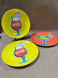 Set Of 3 Summer Melamine Plates