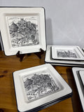Set Of 11 “Cities” Dinner And Salad Plates