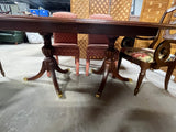 Dining Set: Double Pedestal Table, (2) Leaves, (6) Chairs, Unbranded***HEAVY ITEM***READ DETAILS ON PICK UP POLICY***