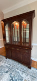 Pennsylvania House Lighted Two Piece China Hutch***HEAVY ITEM*** READ DETAILS ON PICK UP POLICY***