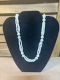 Vintage Mother of Pearl Beaded Necklace