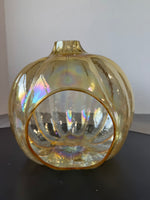 Illuminations Amber Luster Glass Pumpkin Luminary (2 AVAILABLE—PRICED INDIVIDUALLY AT $15 EACH)