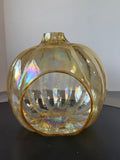 Illuminations Amber Luster Glass Pumpkin Luminary (2 AVAILABLE—PRICED INDIVIDUALLY AT $15 EACH)