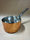 Small Copper Tin Lined Sauce Pan