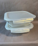 Pair Of Lock & Lock Glass Food Storage Containers