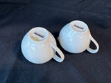 Pair Of Everyday White Porcelain Creamers