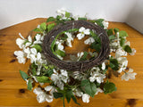 White Faux Floral Wreath