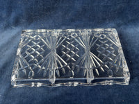 Shannon Crystal Rectangular Divided Tray