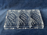 Shannon Crystal Rectangular Divided Tray