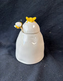 Rae Dunn Bumble Ceramic Honey Pot W/ Wooden Dipper
