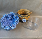 2000 Longaberger UnBEElievable Bee Basket W/ Tag & Protector & Pouch (V)