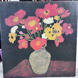 Extra Large Poppy Bouquet On Canvas