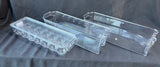 3-Piece Lot Of Clear Kitchen Storage Organizers
