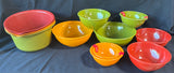 Assorted Lot Of Melamine Mixing Bowls (12)