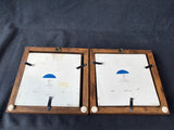 De Porceleyne Fles Wood Framed Delft Tiles (A)