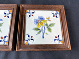 De Porceleyne Fles Wood Framed Delft Tiles (A)