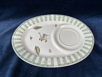 4 Piece Pfaltzgraff Naturewood Snack Plates with Soup Bowls