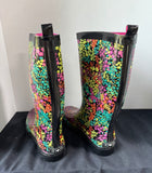 1.4.3. Girl Women’s Size 8M Floral Rain Boots *Read Description*