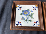 De Porceleyne Fles Wood Framed Delft Tiles (A)